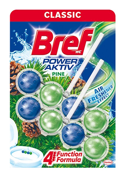 4 Adet Bref Power Aktiv Wc Temizleyici Blok 2'li Çam