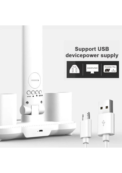 Bfs LED Dokunmatik Katlanabilir Masa Lambası Takvim Sıcaklık Saat Şarjlı Masa Lambası indirimleri