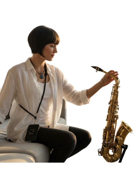 Siyah Paracord Telefon Askısı Crossbody ( Ayarlanabilir) Tüm Kılıflara Uyumlu