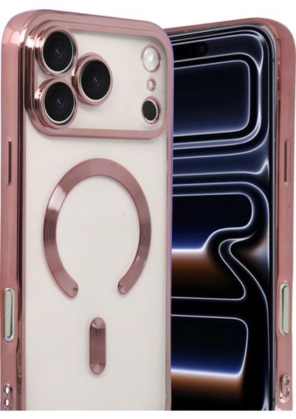 Nrzsnt Newface Apple Iphone 17 Pro Max Kross Magneticsafe Kapak - Rose fiyatları