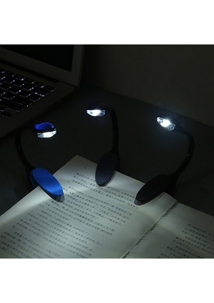 bulurum kitap okuma ışığı led booklight kıskaçlı pilli model led ışık