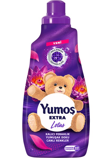 Extra Çamaşır Yumuşatıcı Lotus 1440 ml 60 Yıkama 3 Adet