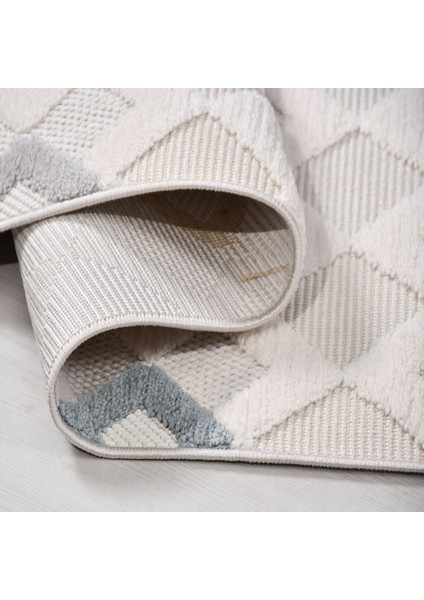 Peri - Kabartmalı Iskandinav Salon, Antre-Hol Koridor Halısı Dokuma Makine Halısı - PL02K modelleri