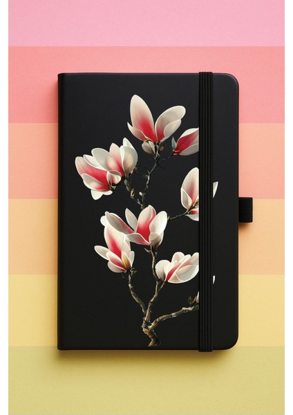 Manolya Baskılı Tarihsiz Yuvarlak Köşeli Desenli Uv Termo Defter