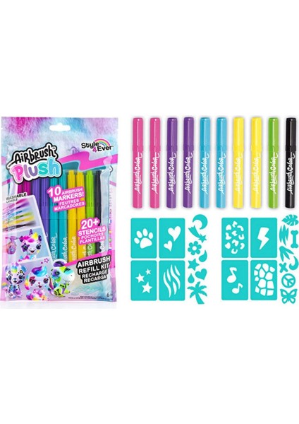 bulurum airbrush plush peluş boyama kalemi yedeği