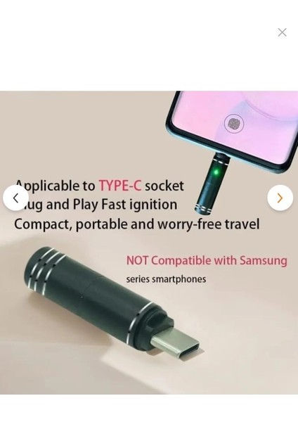 Type-C Çakmak, Araç ve Akıllı Telefon Çakmak, Beyaz Altın indirimleri