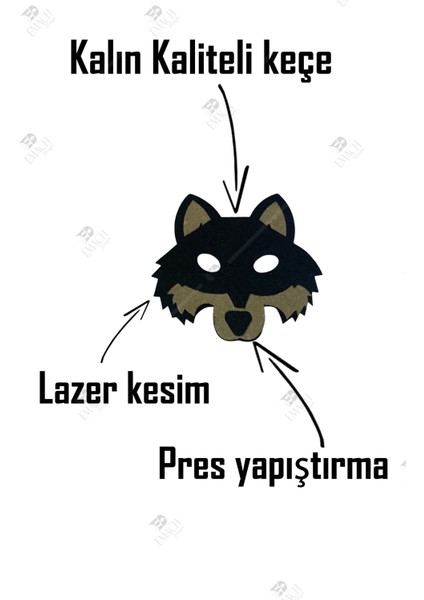 Kurt Temalı Kaliteli Keçe Hayvan Figürlü Maske fırsatları