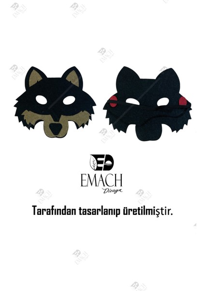Kurt Temalı Kaliteli Keçe Hayvan Figürlü Maske indirimleri