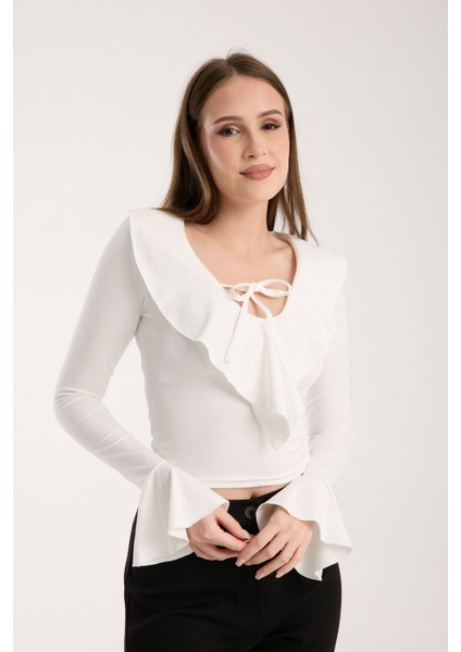 Kadın Volanlı Bluz fiyatları