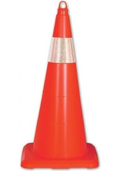 bulurum esnek kırılmaz trafik konisi tek reflektörlü 50 cm