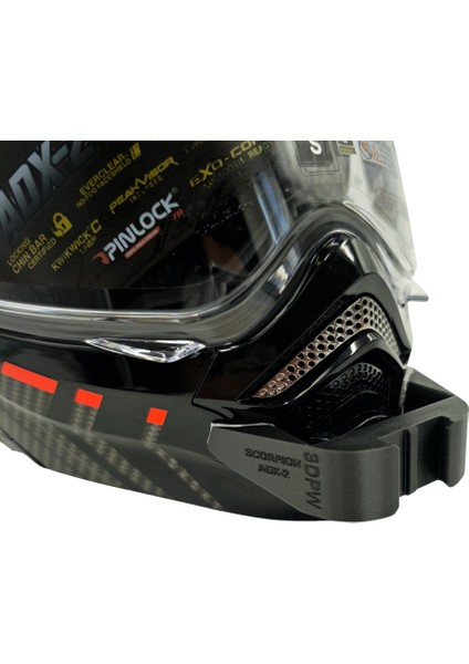 Scorpion Adx-2 Kask Uyumlu Chinmount Aksiyon Kamera Çene Bağlantı Aparatı Seti fırsatları