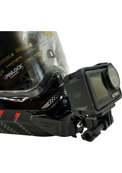 Scorpion Adx-2 Kask Uyumlu Chinmount Aksiyon Kamera Çene Bağlantı Aparatı Seti indirimleri
