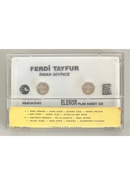 Ferdi Tayfur Insan Sevince Kaset (Orijinal Dönem 1986 Baskı Kaset) fiyatları