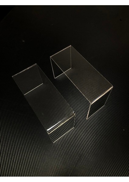 Şeffaf Pleksi Yükseltici Sergileme Standı 10X10 cm 2’li Set