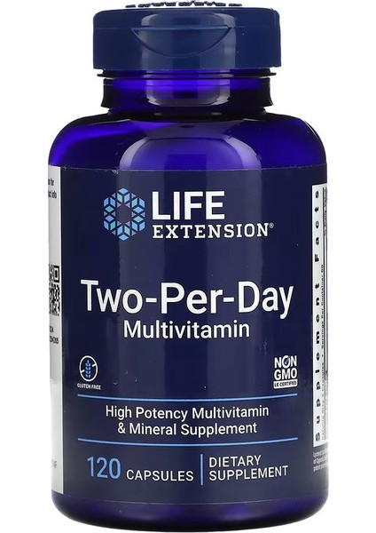 Two-Per-Day Multivitamin 120 Capsules