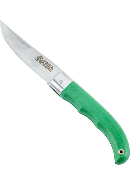 Katlanır Cep Çakısı - Özbısa - El Yapımı - No:2 - Yeşil