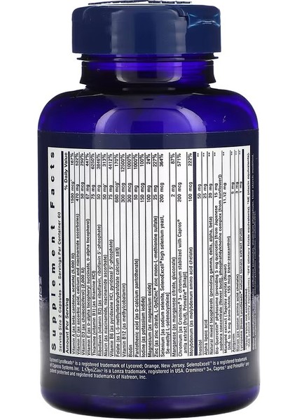 Two-Per-Day Multivitamin 120 Capsules fiyatları