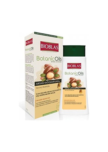 4 Adet Bioblas Şampuan Botanic Oils 360 ml Argan Yağı
