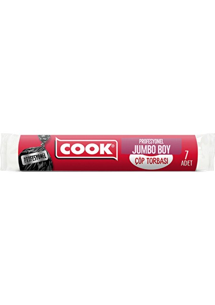4 Adet Cook Çöp Torbası Profesyonel Jumbo Boy 7'li