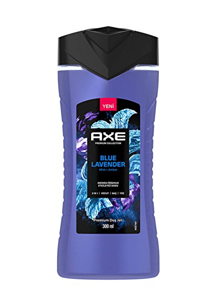 2 Adet Axe Duş Jeli 3in1 Blue Lavender 300 ml