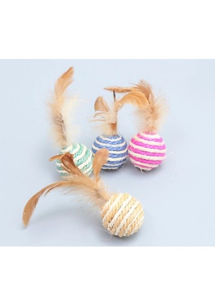 Tüylü Kedi Oyun Topu Oyuncağı