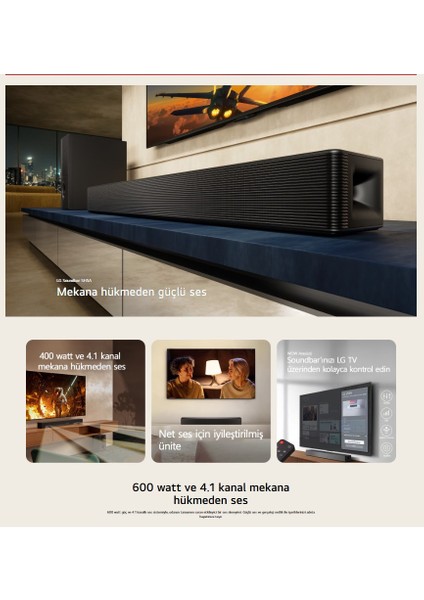 Ev Sinema & Soundbar Sistem Dts Virtual: x 600W Yüksek Ses ve Kalite, 4.1 Kanal Sinema Deneyimi, Kablosuz Bluetooth Optik, HDMI ve USB Ses Sistemi fiyatları