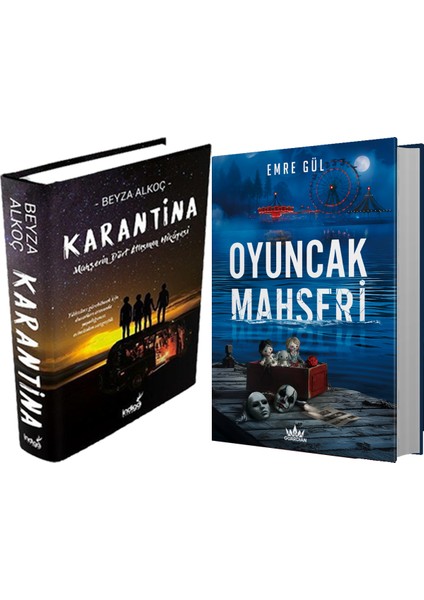 Oyuncak Mahşeri Ciltli ve Karantina 1 Ciltli Beyza Alkoç 2li Set