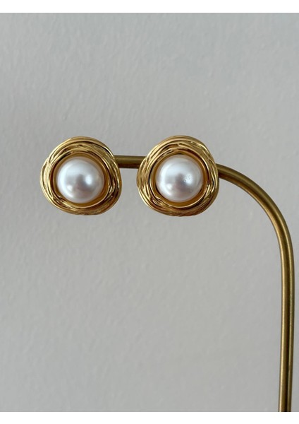 Inci Top Düğme Zara Model Gold Çelik Küpe fırsatları