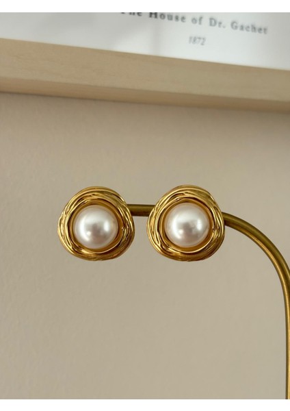 Inci Top Düğme Zara Model Gold Çelik Küpe indirimleri