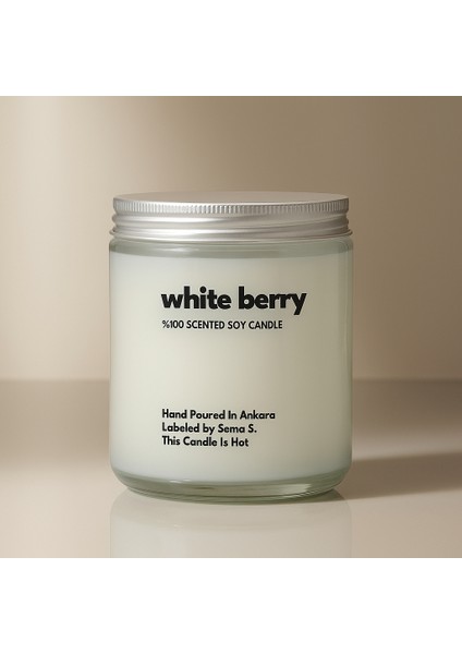 : White Berry : Cam Kavanozda Kokulu %100 Soya Mum (Böğürtlen, Sedir, Vetiver, Defne Yaprağı) fiyatları