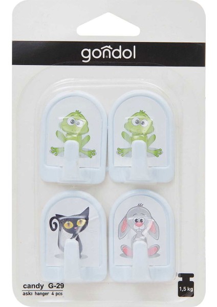 4'lü Askı - Asorti