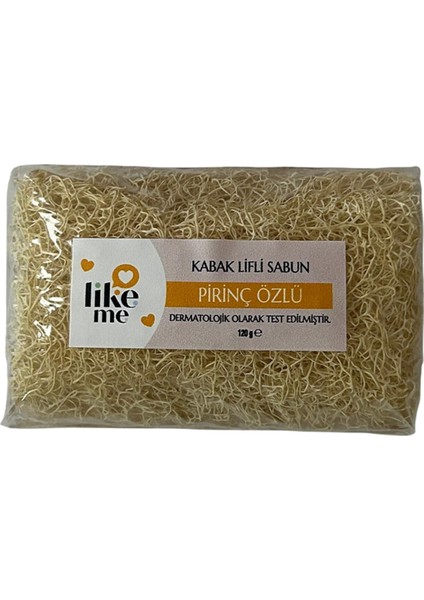 Kabak Lifli Sabun Pirinç Özlü 120 G 3 Adet