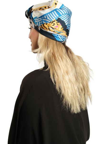 Krem Pratik Hazır Geçmeli Tesettür Bone Ipek Desenli 2410_40 fırsatları