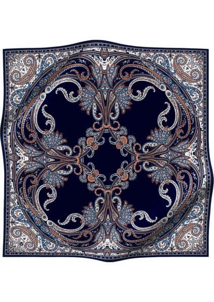 Twill Ipek Eşarp Lacivert / Taba 60777-18 fiyatları