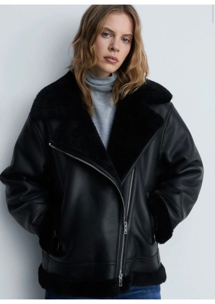 Suni Kürk Astarlı Ceket