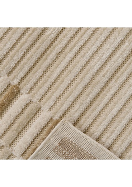 Soft Mono Tozumaz Antialerjik Halı - Bej - 80X150 cm modelleri