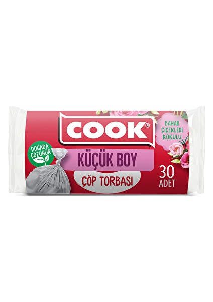 3 Adet Cook Çöp Torbası Küçük Boy Bahar Kokulu 30'lu