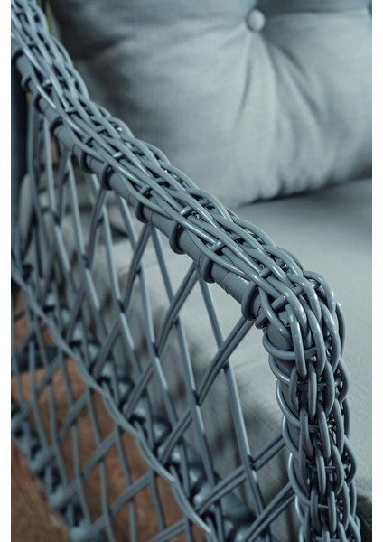 Rattan Icon Bahçe Mobilyası 2+1+1+Camlı Masa fiyatları