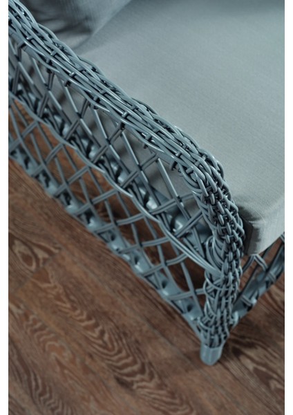 Rattan Icon Bahçe Mobilyası 2+1+1+Camlı Masa modelleri