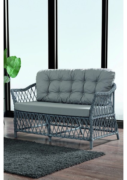 Rattan Icon Bahçe Mobilyası 2+1+1+Camlı Masa fırsatları