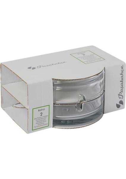 Bistro Şeffaf Küllük 2'li 2 Adet
