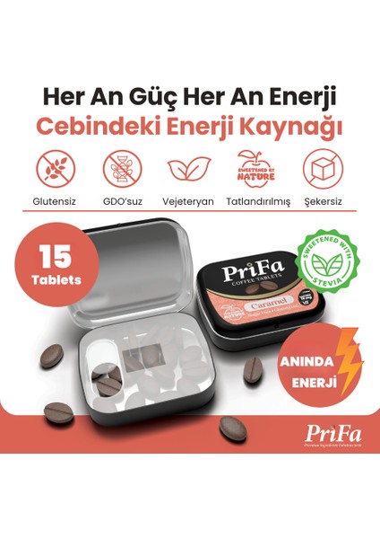 Caramel Kahve Tableti – Her Zaman, Her Yerde Su Gerektirmeyen Taşınabilir Kahve Deneyimi fırsatları