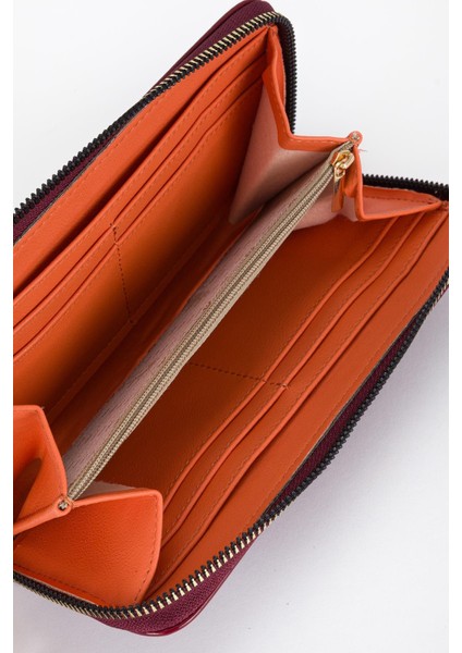 Lenz Portföy Cüzdan Bordo Rugan modelleri