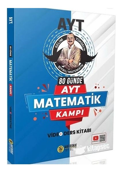 Ayt 80 Günde Matematik Kampı Video Ders Kitabı Matronik Selim Yüksel Bıyıklı Matematik