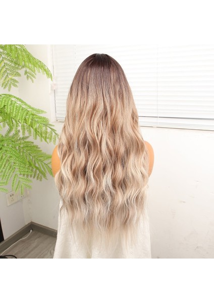 Kumral Beyaz Platin Ombre ve Röfleli Tül Peruk indirimleri