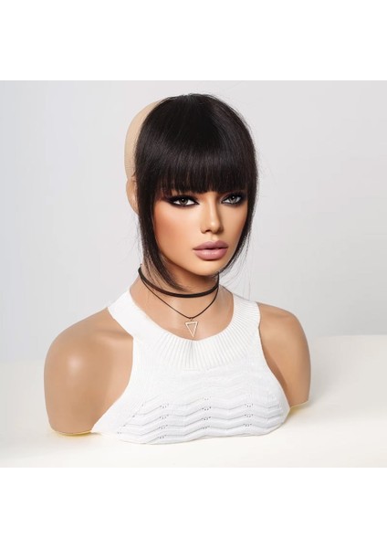 Yoğun Gerçek Saç Perçem / Siyah fiyatları