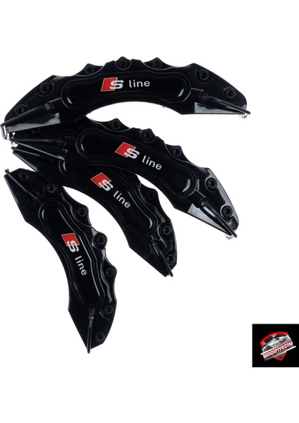 Siyah S-Line 4'lü Kaliper Seti Yapıştırma Logolu fiyatları