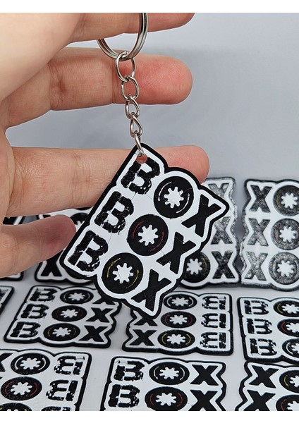 Aysbistudio Box Box Box Anahtarlık - 1 Adet - Hafif Ince Formula 1 F1 Temalı Anahtarlık -Box Box Formula 1 Hayranları Için modelleri