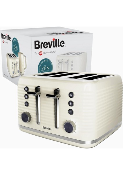 Zen 4 Dilim Ekmek Kızartma Makinesi Geniş Yuvalı