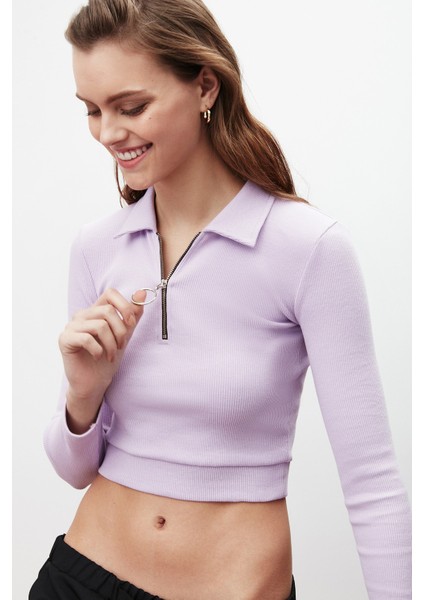 Rebeca Crop Mor Bluz